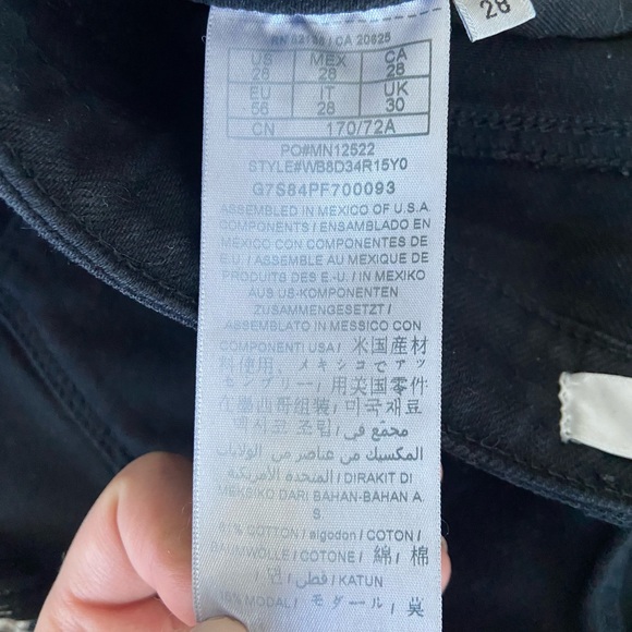 Guess Black Cutoff High Waisted Denim Shorts - Picture 3 of 3